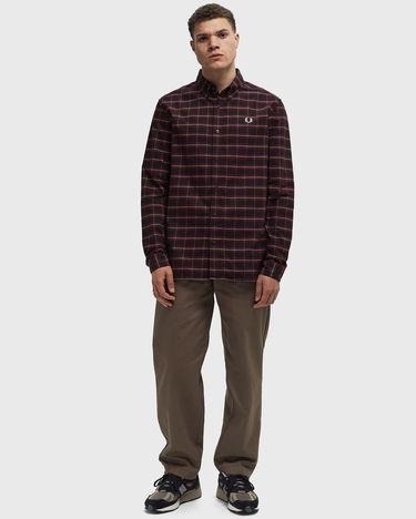 Риза Fred Perry Brushed Tartan Oxford Shirt Червено | M8714-K22, 1