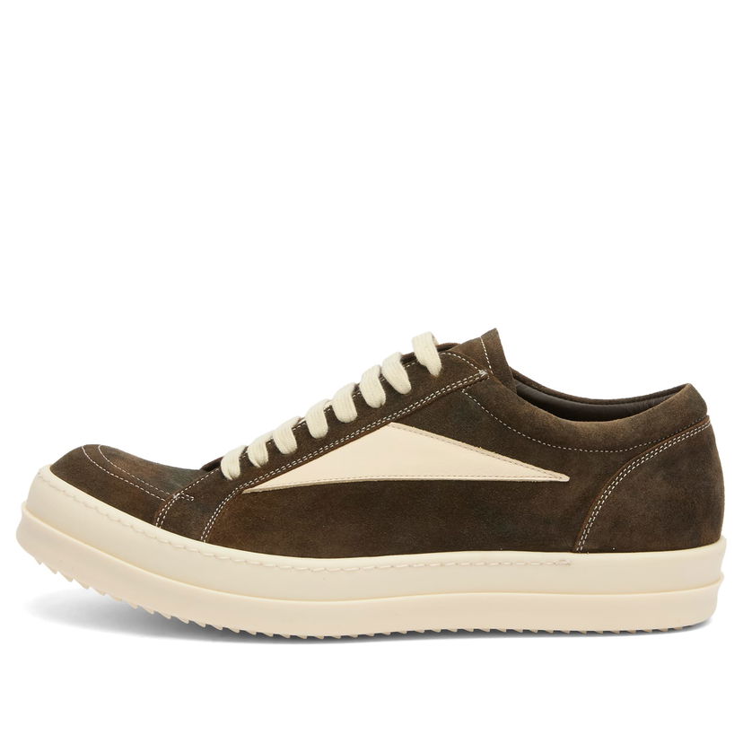 Кецове и обувки Rick Owens Suede Vintage Sneaks Кафяво | RR02E1897-LCSILV-10611