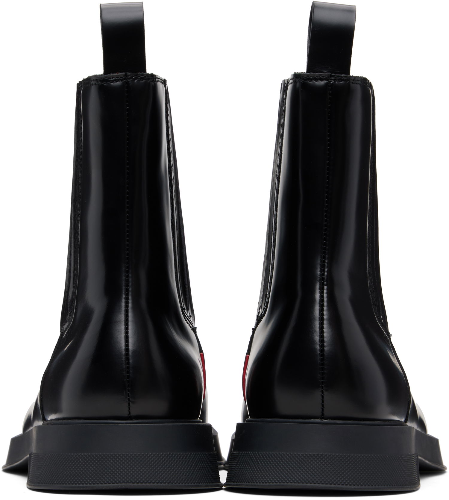 Кецове и обувки BOSS Hugo Embossed-Logo Chelsea Boots Черно | 50552567, 1