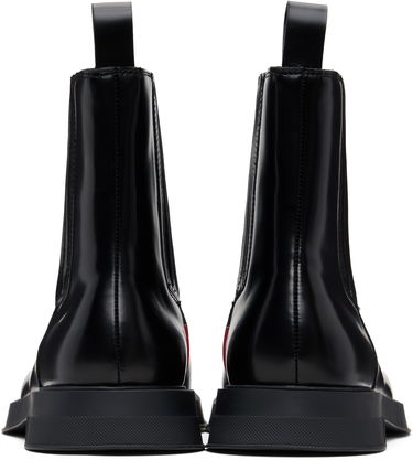 Кецове и обувки BOSS Hugo Embossed-Logo Chelsea Boots Черно | 50552567, 1