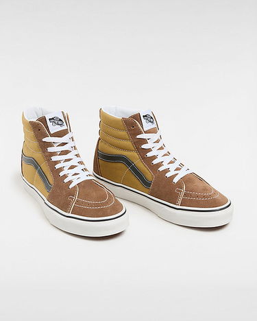 Кецове и обувки Vans Sk8-hi Canvas Suede Shoes (canvas/suede Pop Brown/multi) Unisex Brown, Size 2.5 Кафяво | VN000CMXBF0, 1