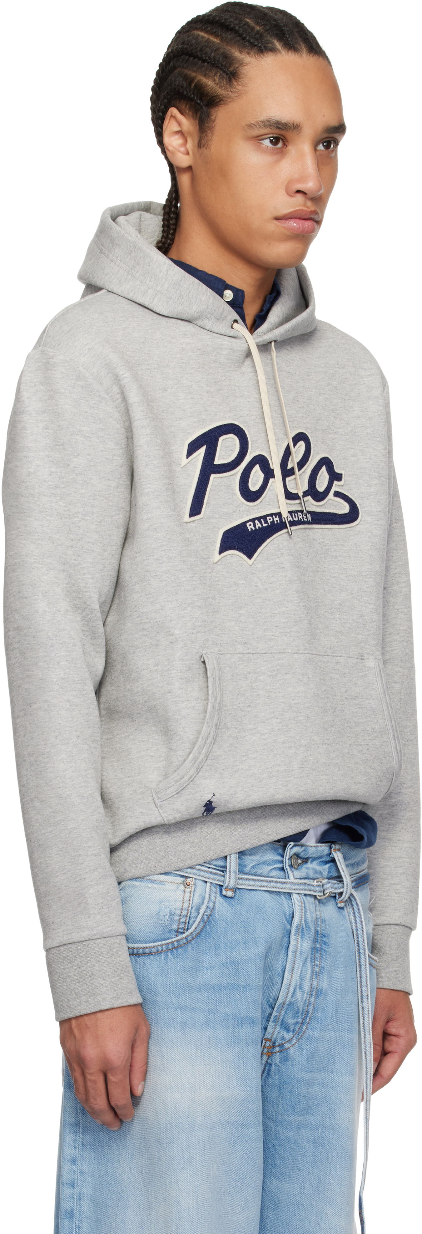 Суитчър Polo by Ralph Lauren Ralph Lauren Double-Knit Logo Hoodie Сиво | 710964476002, 1