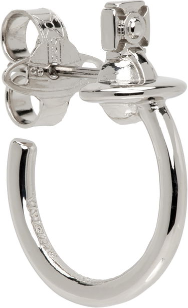 Обеци Vivienne Westwood Single Hoop Earring Металик | 6203008D-02P019-, 1