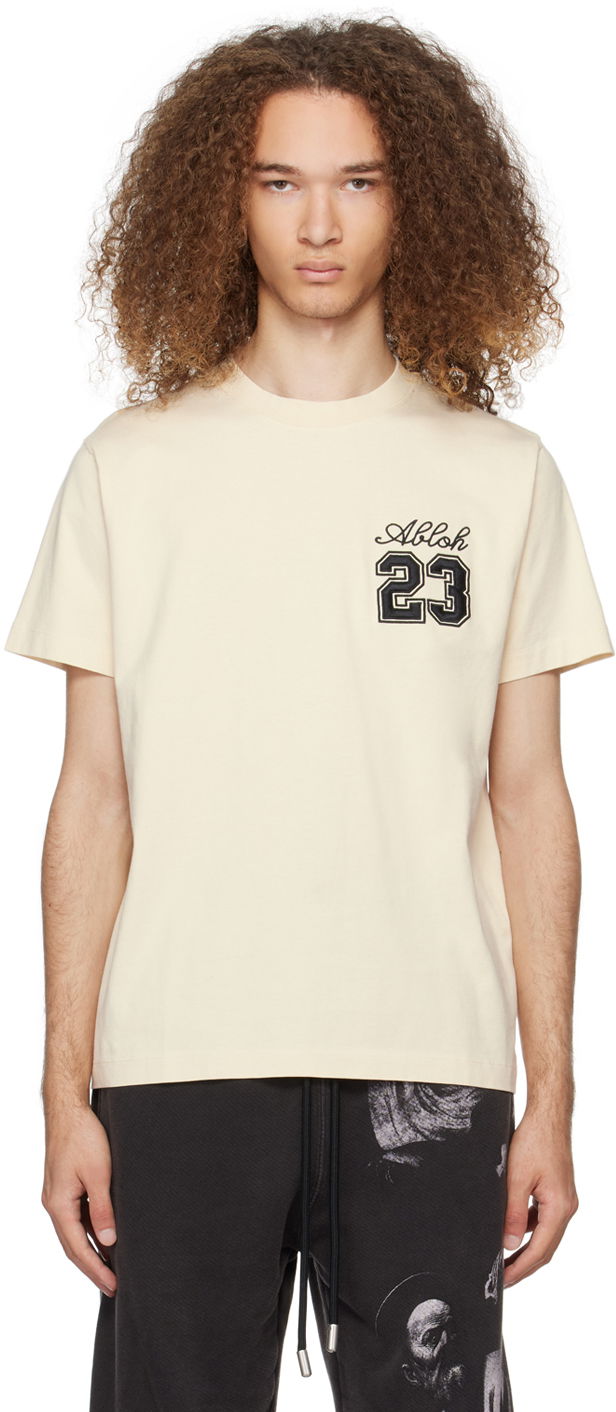 Тениска Off-White '23' T-Shirt Бежово | OMAA027S24JER0050310, 0