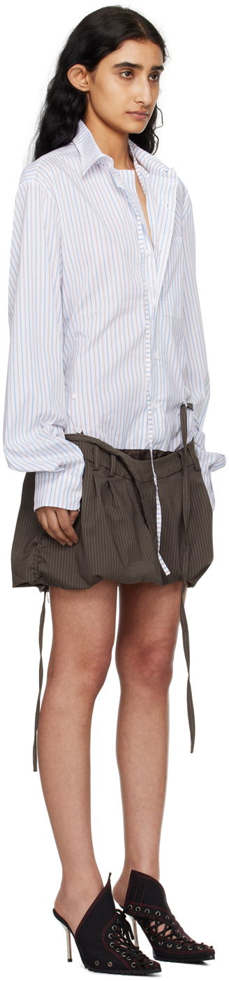Pокля Ottolinger Ottolinger Striped Shirt Deconstructed Minidress Многоцветен | 1103201, 1