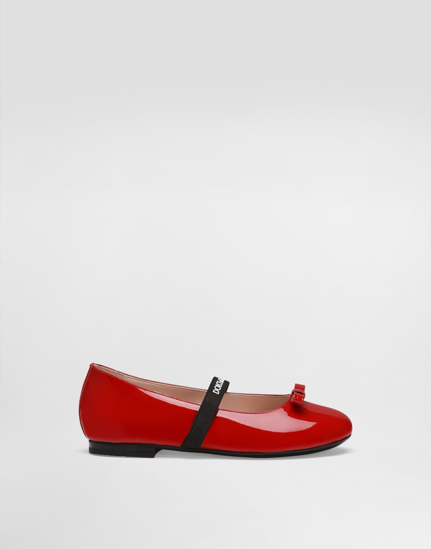 Аксесоари Dolce & Gabbana Dolce & Gabbana Patent Leather Ballet Flats with Elastic and Bow Червено | D11294A483187124, 0