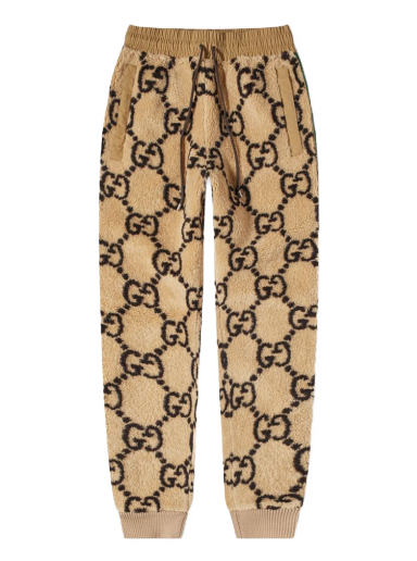 Спортни панталони Gucci Jumbo GG Fleece Pant Бежово | 715233-XJETP-2066