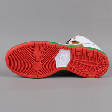 Кецове и обувки Nike SB Dunk High Premium Бяло | 313171-201, 4