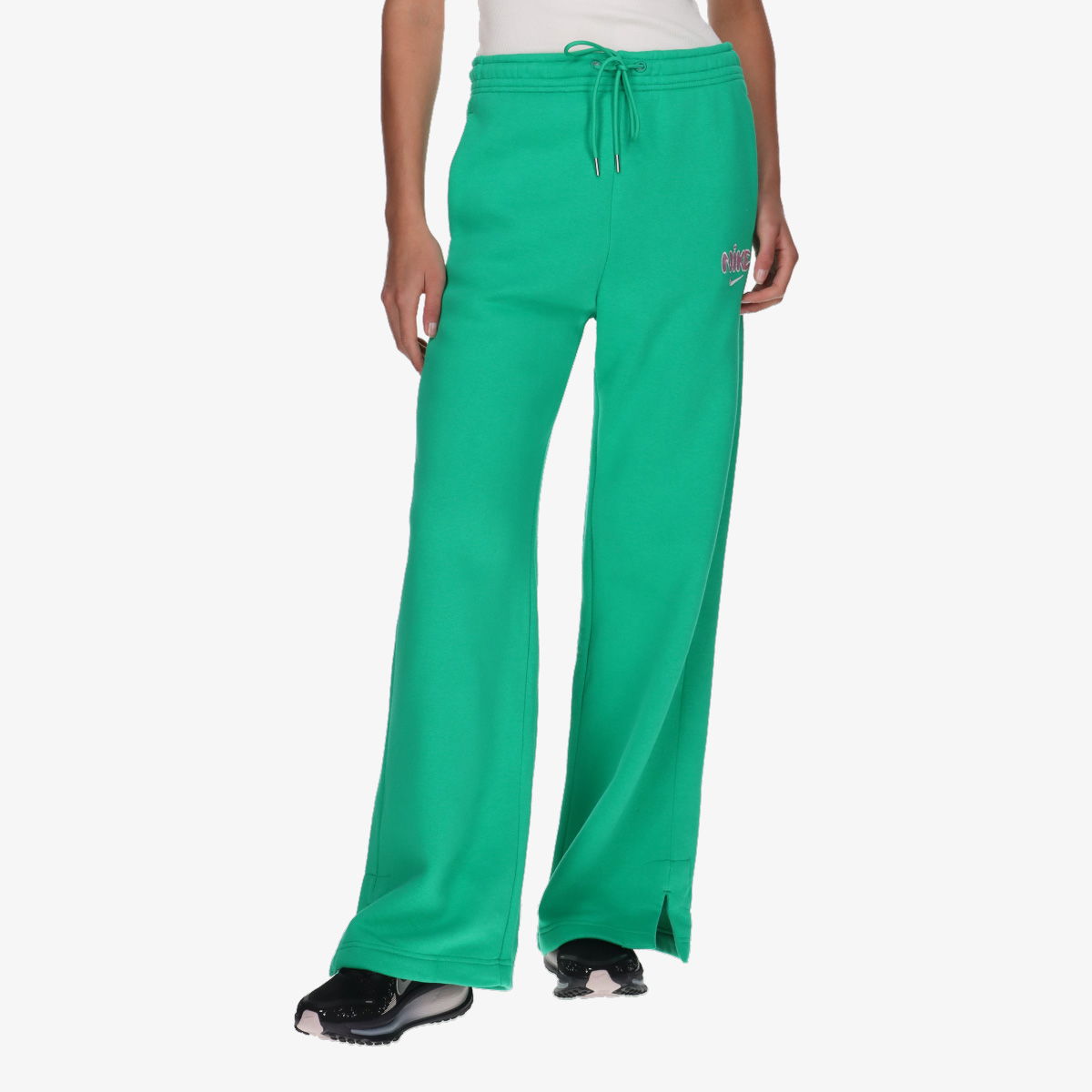 Спортни панталони Nike NSW PHNX 2 High Rise Wide Fleece Pant Зелено | IQ1424-324, 0