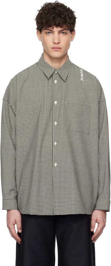 Риза Marni Marni Checked Wool Shirt Бежово | CUMU0061S5 UTP787, 0