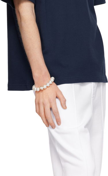 Гривна Casablanca Logo Faux-Pearl Bracelet with Gold-Tone Hardware Металик | APS25-JW-257-01, 2