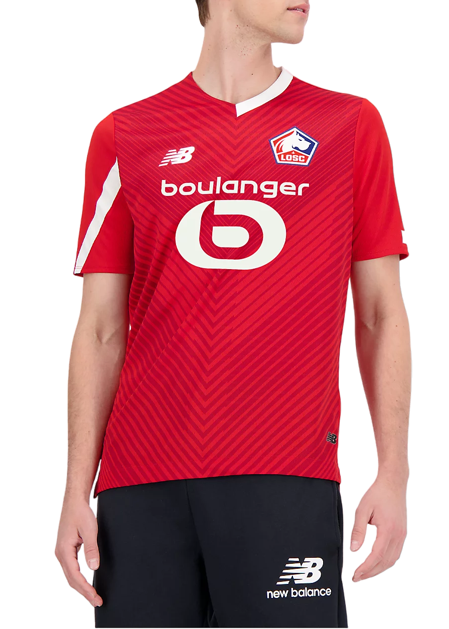 Фланелка New Balance LOSC Lille Home 2023/24 Jersey Червено | mt230250-hme, 0