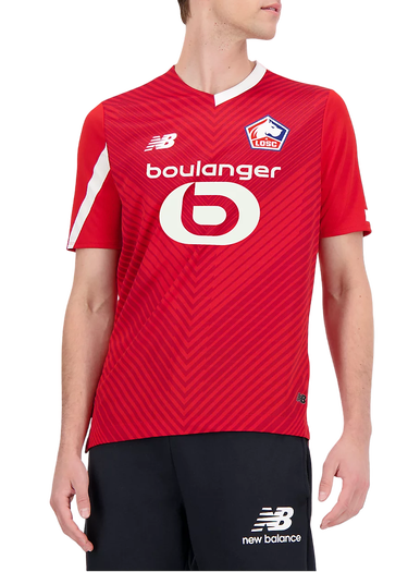 Фланелка New Balance LOSC Lille Home 2023/24 Jersey Червено | mt230250-hme, 0