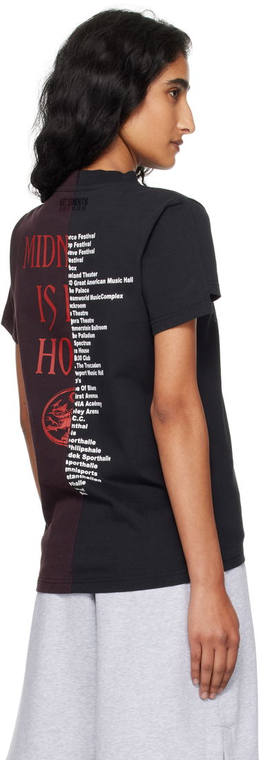 Тениска VETEMENTS VETEMENTS Cradle of Filth Cut-Up Fitted T-Shirt Черно | WCF76TR930BR, 2