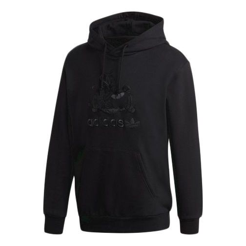 Суитчър adidas Originals Disney Crossover Goofy Embroidered Pullover Hoodie Черно | GD6022