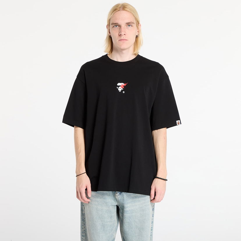 Тениска BAPE Bape Sta Ape Face Relaxed Fit Tee Черно | 001TEL801321MBLK