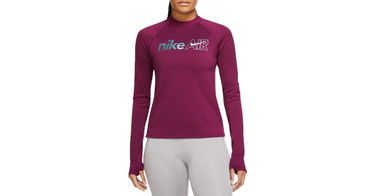 Тениска Nike Nike Air Women's Long Sleeve Running Top Лилаво | dm7545-610, 1