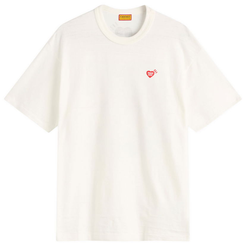 Тениска Human Made Small Heart T-Shirt, Size Large Бяло | HM30TE005-WHT
