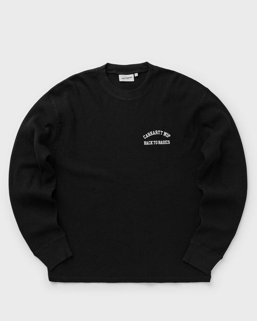 Тениска Carhartt WIP L/S Basics Script Tee men Longsleeves Черно | I033985-0D2.XX