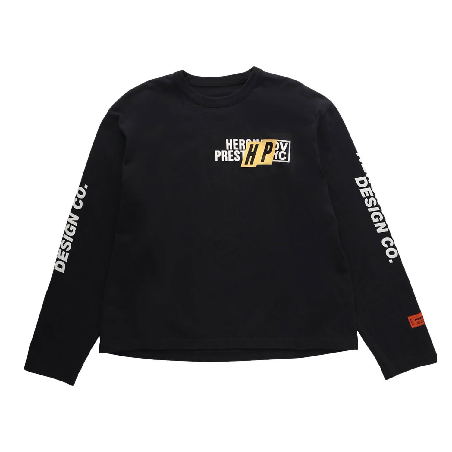 Тениска HERON PRESTON Real Estate Long-Sleeve Tee Черно | HMAB028F22JER0021001, 1