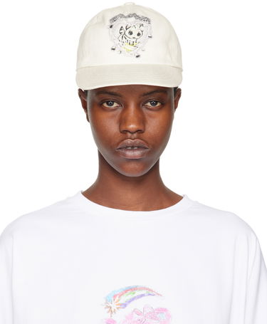 Шапка с козирка We11done Character Print Baseball Cap Бяло | WD-AH0-24-402-U-WH, 0