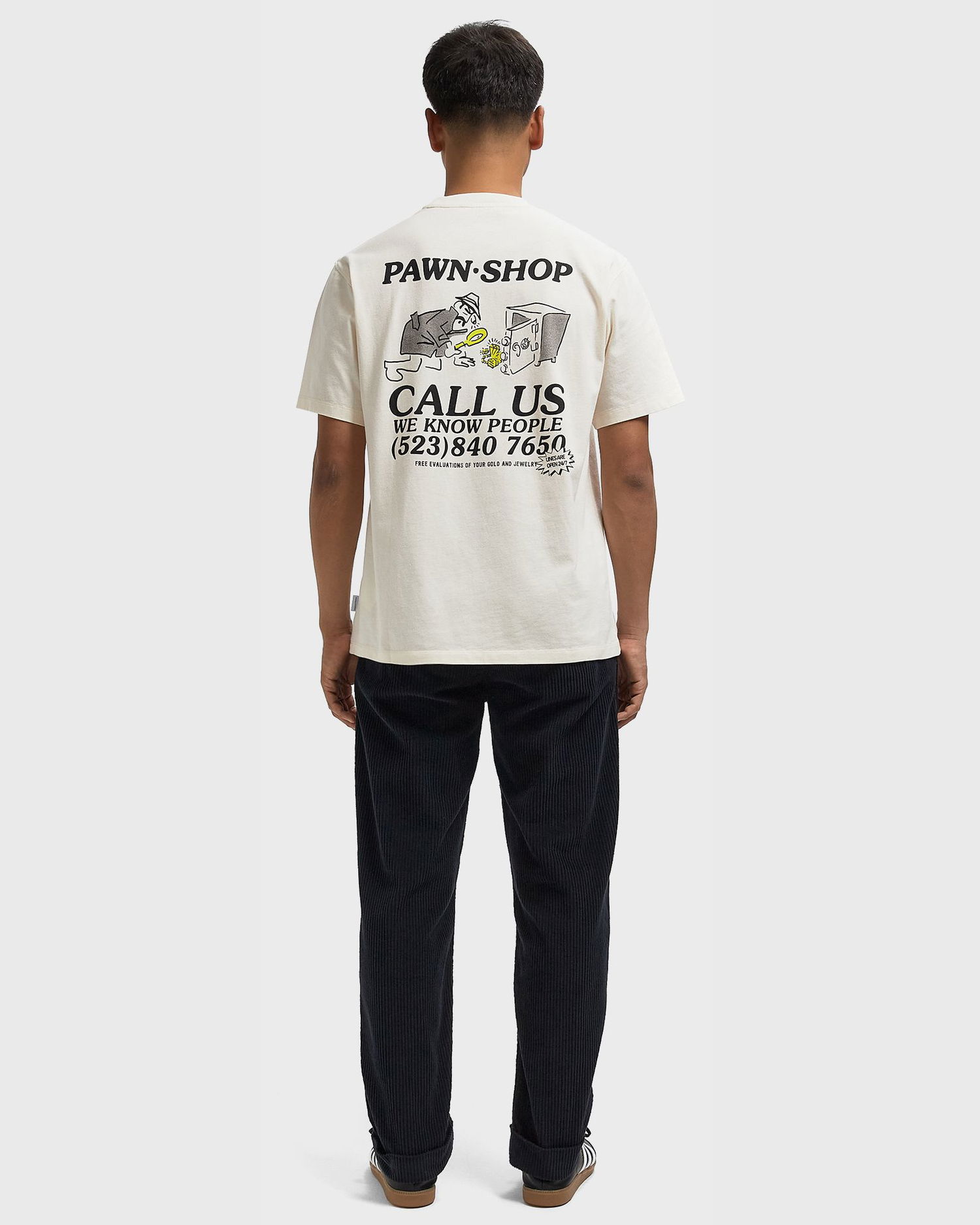 Тениска Edmmond Studios Pawn Shop Graphic T-Shirt Бяло | 325-30-17010, 1