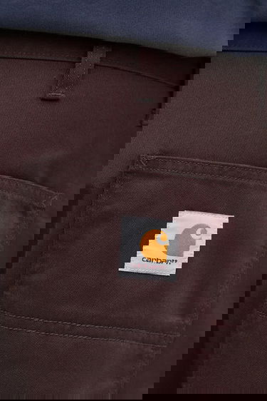 Панталони Carhartt WIP Relaxed Fit Simple Pant Trousers Кафяво | I034907.33H02, 3