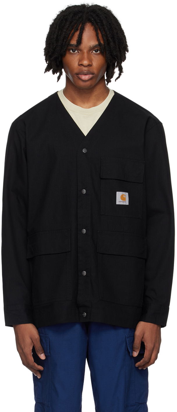 Пуловер Carhartt WIP Buttoned Workwear Jacket Черно | I033020, 0