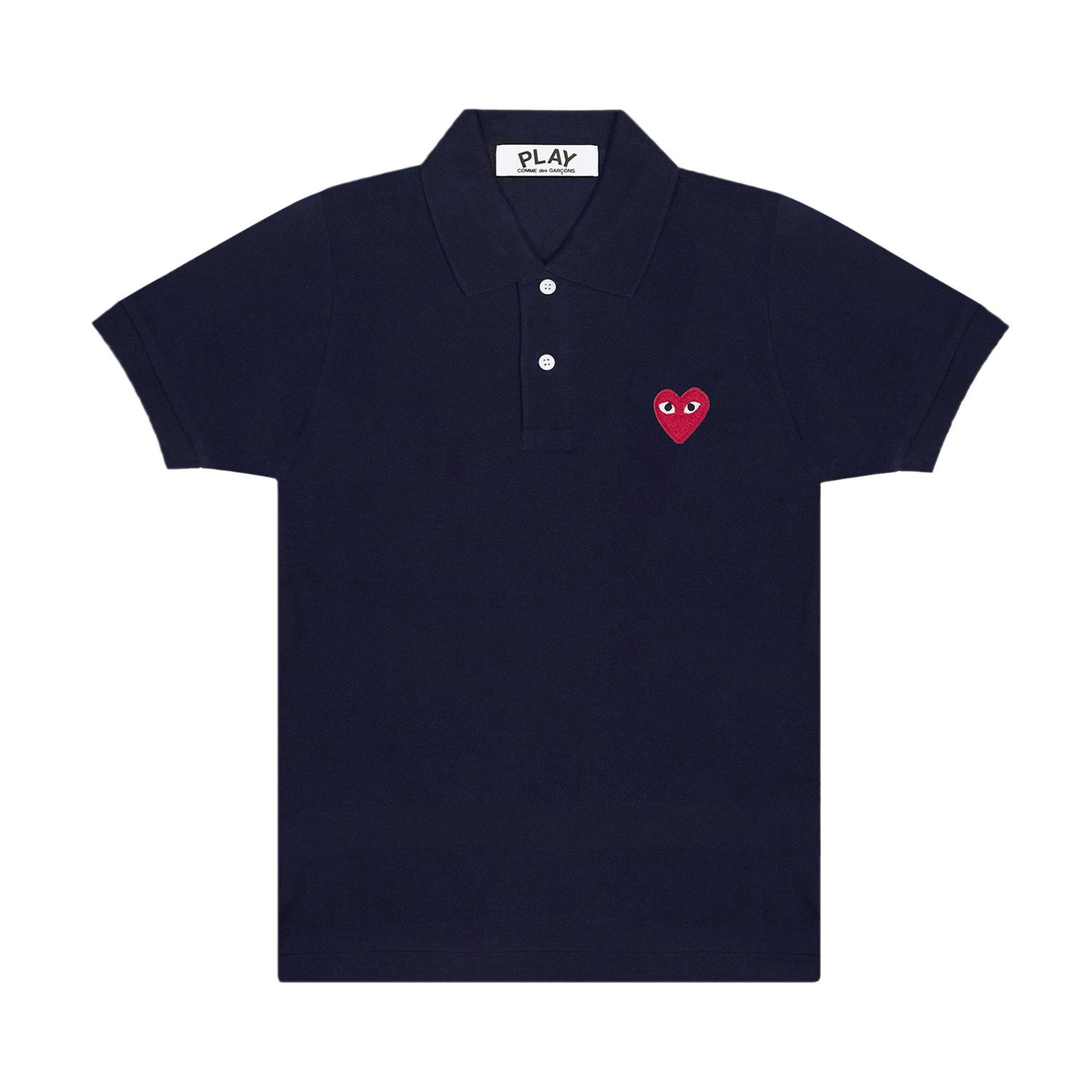 Поло тениска Comme des Garçons Play Heart Polo Tee Тъмно синьо | AZ T006 051 2, 1