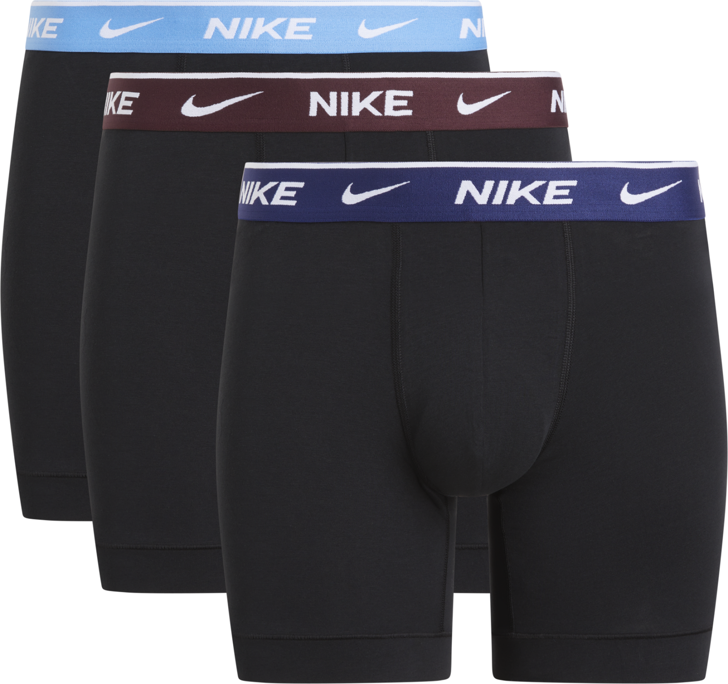 Боксерки Nike Everyday Cotton Stretch Boxer Briefs, 3-Pack Черно | 0000KE1007-MYP, 0