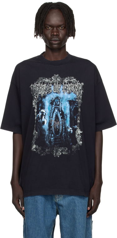 Тениска VETEMENTS Vetements Cradle of Filth Oversized T-Shirt Черно | UCF76TR800B, 0