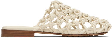 Кецове и обувки Bottega Veneta Bottega Veneta Supple Lambskin Flat Sandals Бяло | 827669 V3H60, 0
