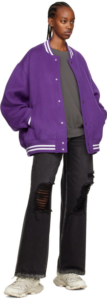 Яке бомбър We11done We11done Oversized Bomber Jacket Лилаво | WD-JP3-22-029-U-PP, 3