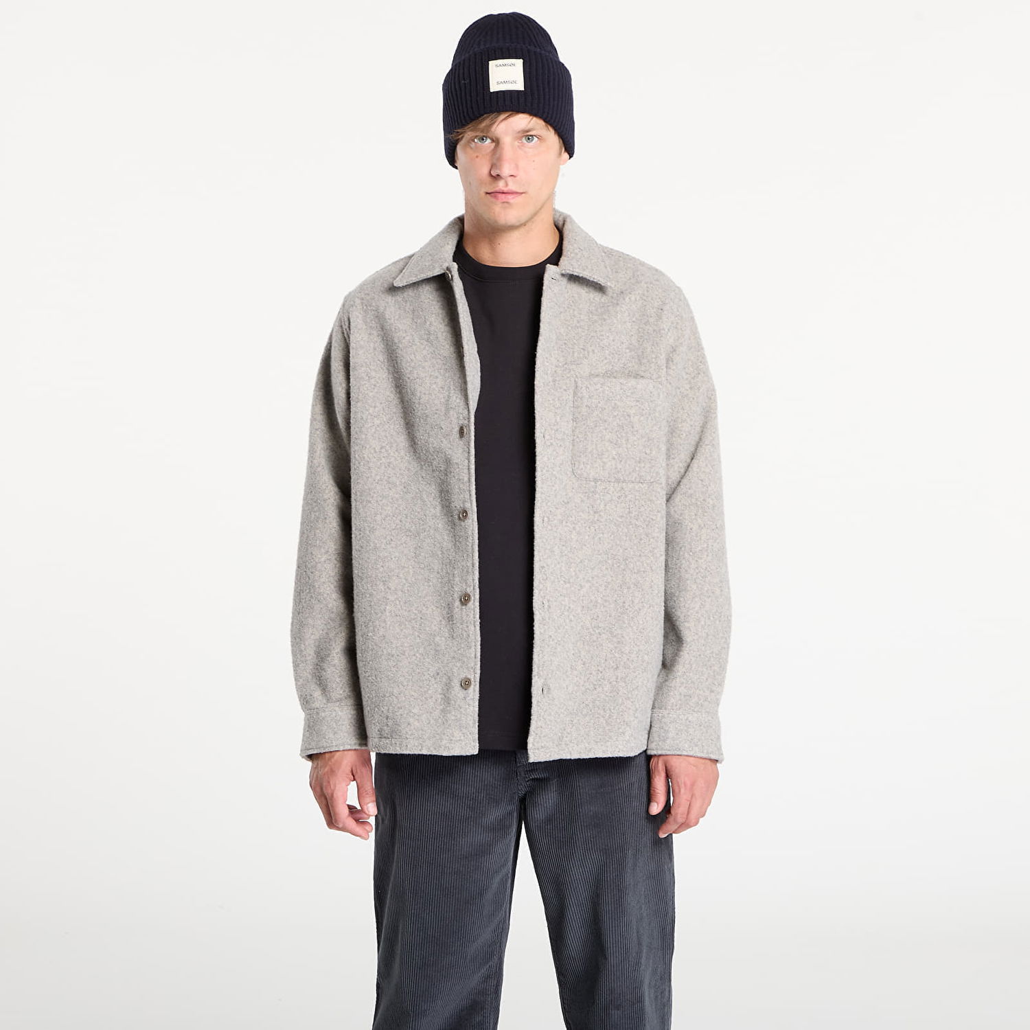 Яке Samsoe Samsoe Samsøe Samsøe Sadamon Overshirt Сиво | M25300027_170205TCX, 0