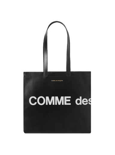 Голяма пазарска чанта Comme des Garçons Huge Logo Tote Bag Черно | SA9001HL-1