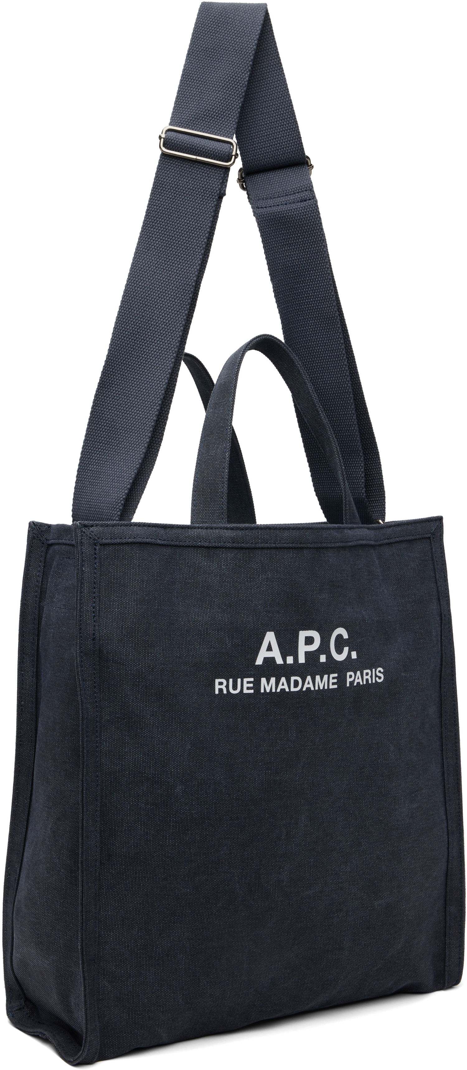 Голяма пазарска чанта A.P.C. Shopping Tote Bag Синьо | COHGV-H61318, 1