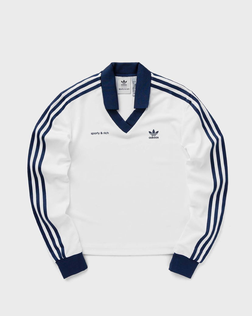 Фланелка adidas Originals Sporty & Rich x SOCCER Jersey Бяло | JI9276