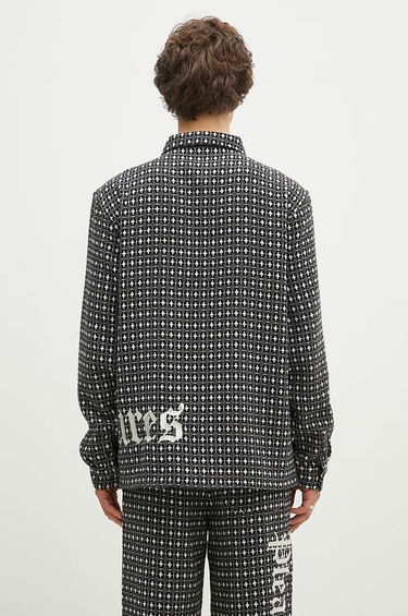 Риза Pleasures Cross Work Shirt With Regular Fit Сиво | P24F036, 1
