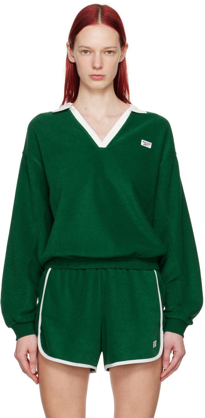 Пуловер Reebok Classics Green Court Sweater Зелено | 100075519, 0