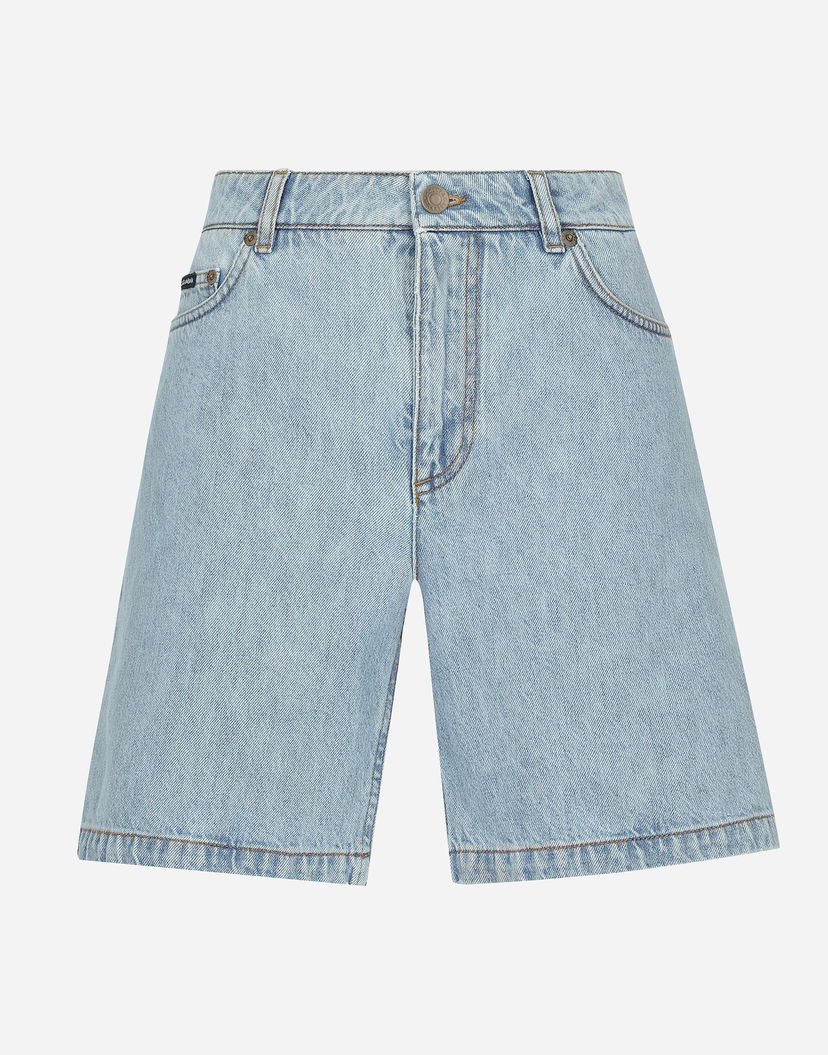 Къси панталони Dolce & Gabbana Denim Bermuda Shorts Синьо | FTC61DG8LU4S9001