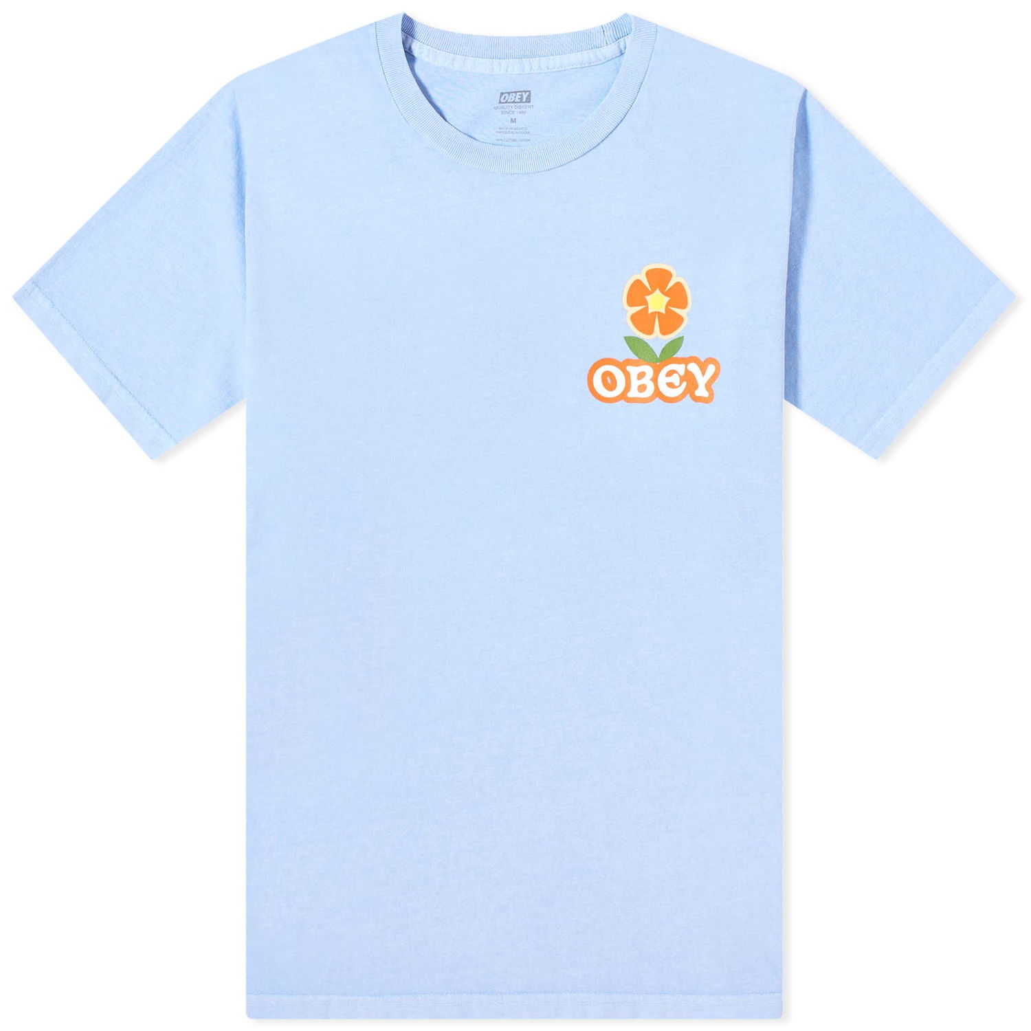 Тениска OBEY Make Art Not War Flower Тюркоазено | 163813766-HDR, 0