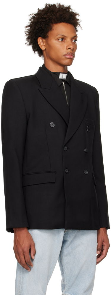 Жилетка VETEMENTS Double-Breasted Blazer Черно | VL14JA640B, 1