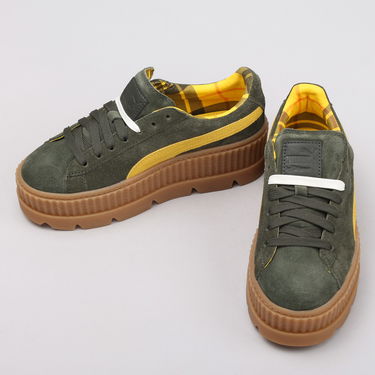 Кецове и обувки Puma Cleated CreeperSuede Wn's rosin - lemon - vanilla ice Сиво | 366268 01, 2