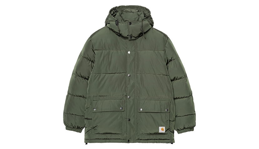 Пухо яке Carhartt WIP Brent Hooded Puffer Jacket Зелено | I035361_2ZX_XX