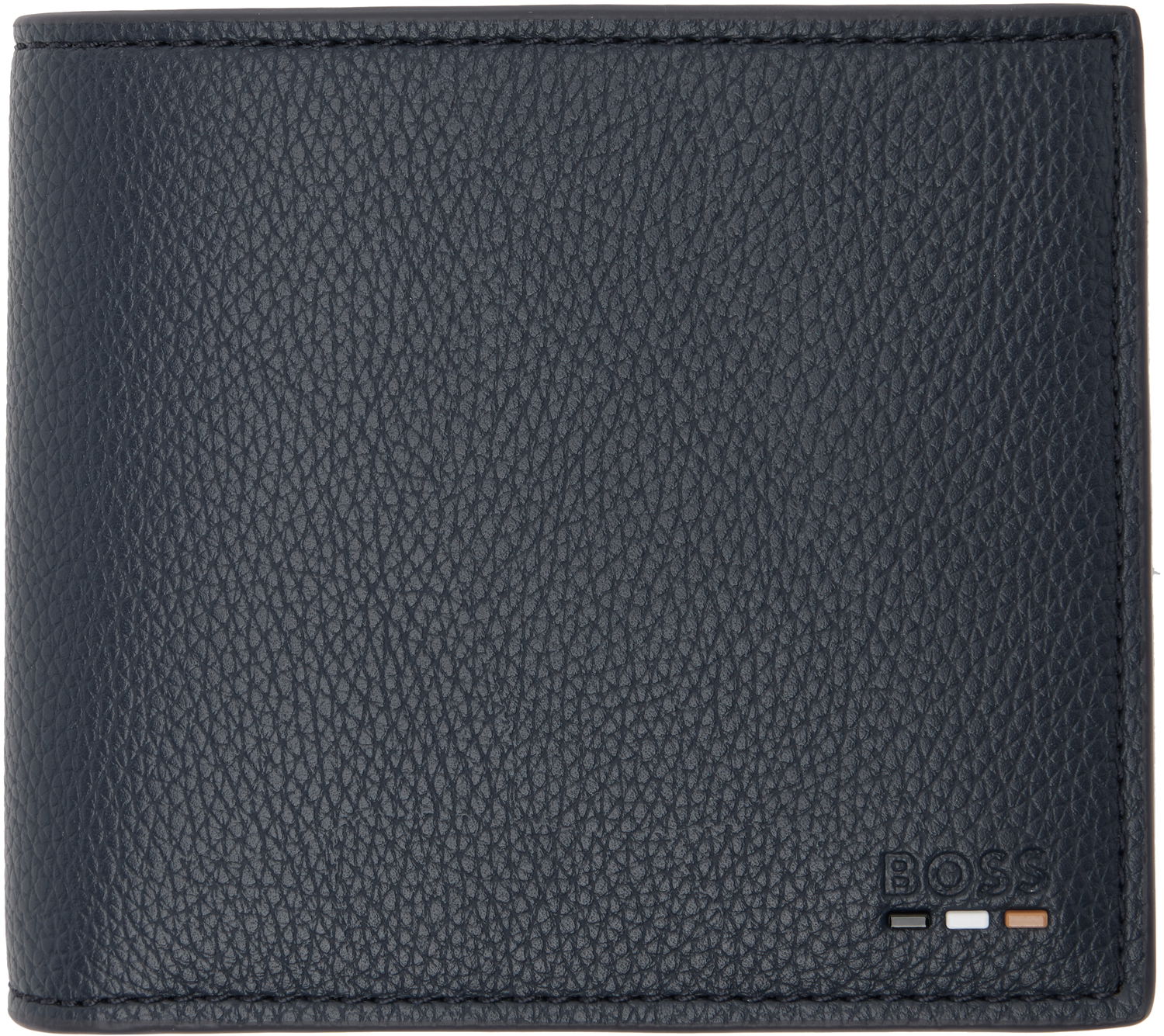 Портфейл BOSS Grained Faux-Leather Wallet Тъмно синьо | 50536479, 0