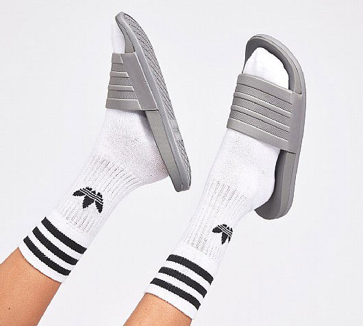 Кецове и обувки adidas Originals Adilette CF Mono Slides Сиво | S80977, 0