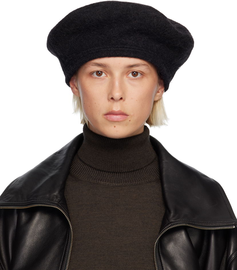 Барета LEMAIRE Oversized Beret Черно | AC1260 LF504