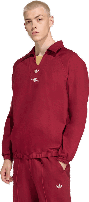Суитчър adidas Performance Arsenal Terrace Icons Sweatshirt Червено | KB1956, 4
