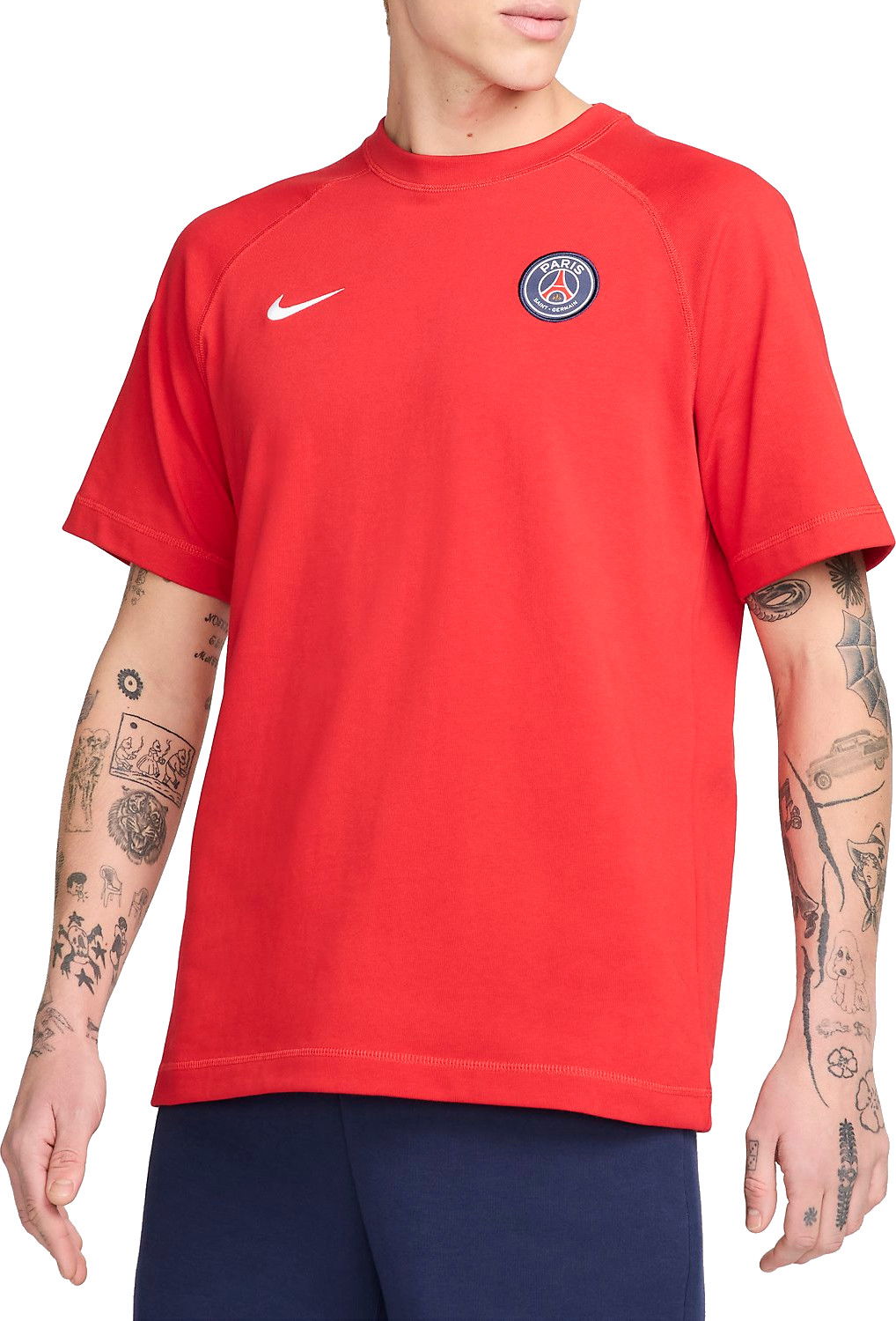 Тениска Nike PSG M NK TRAVEL SS TOP ESN Червено | fz7211-657, 0