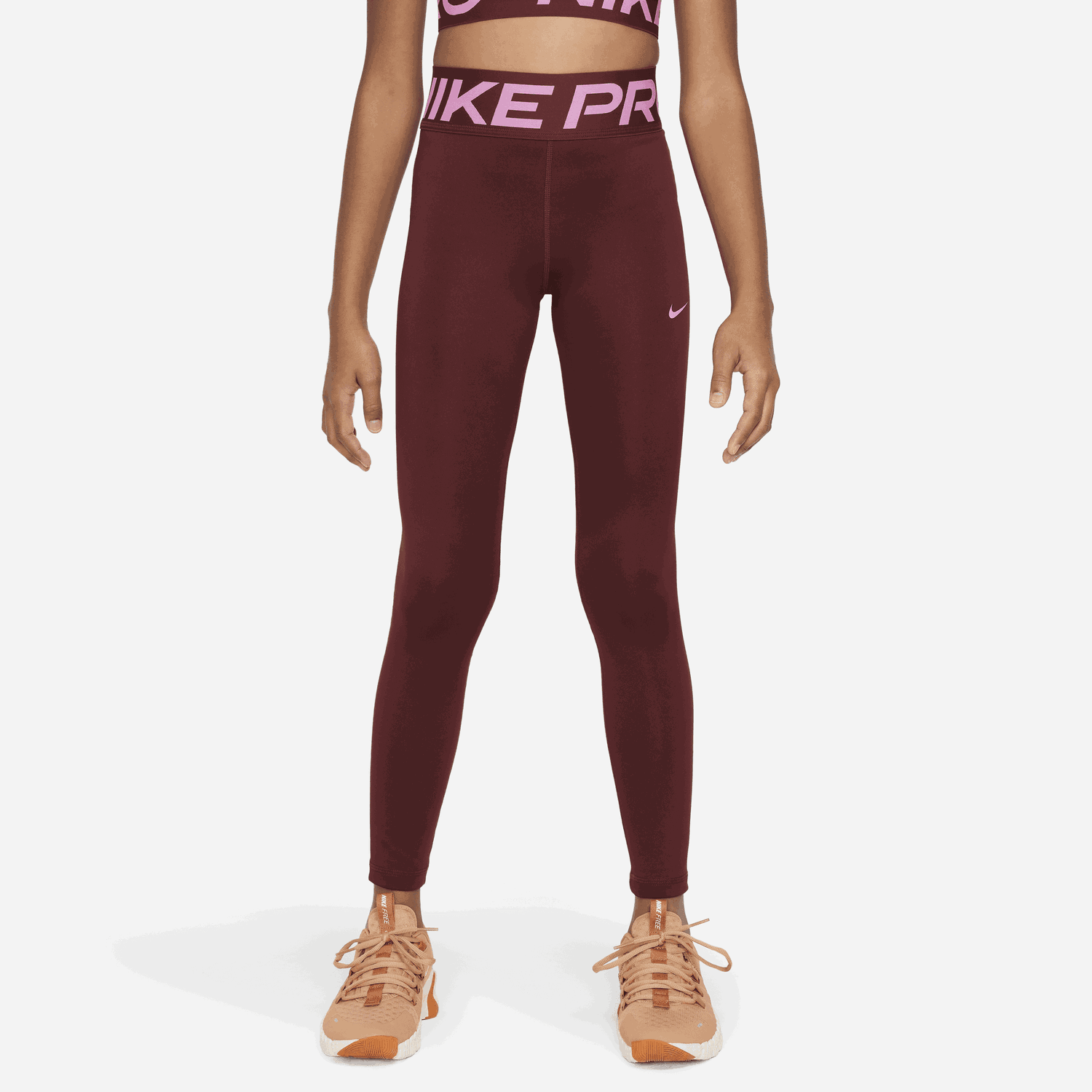 Клинове Nike Nike Pro Dri-FIT Leggings Бургунди | FN9021-619, 1